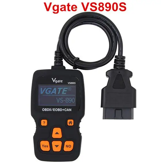 Универсальный инструмент Vgate VS890 VS890S OBD 2 код неисправности двигателя считыватель-анализатор VS-890S VS 890 OBDII автомобиля диагностический сканер инструмент - Цвет: Vgate VS890S