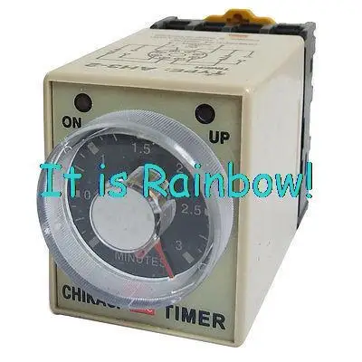 

Rotary Knob 8P Power on Time Relay DC24V/DC12V/AC220V AH3-2 w Socket 1s,3s,6s,10s,30s,60s,3M,6M,10M,60M Need leave a message