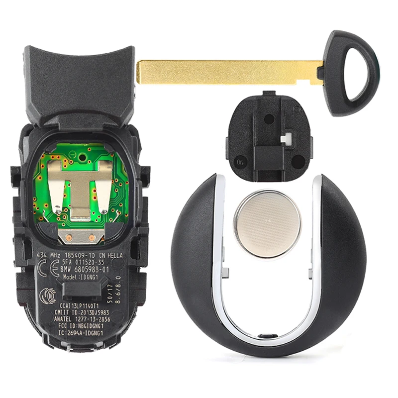 KEYECU Model: IDGNG1 315/ 433MHz FCC ID:NBGIDGNG1 Smart Remote Car Key Fob for BMW Key Mini Copper 2016-2017 IC:2694A-IDGNG1