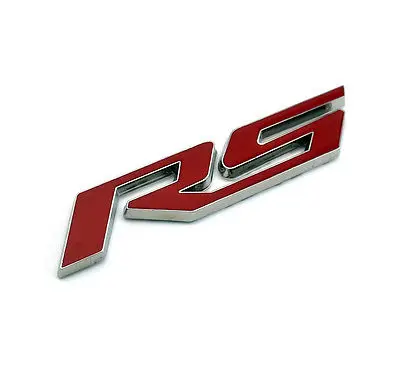 1 pcs Car RS badge Emblem for  10-15 Camaro RS Boot Rear Badge Xmas car stickers Car styling