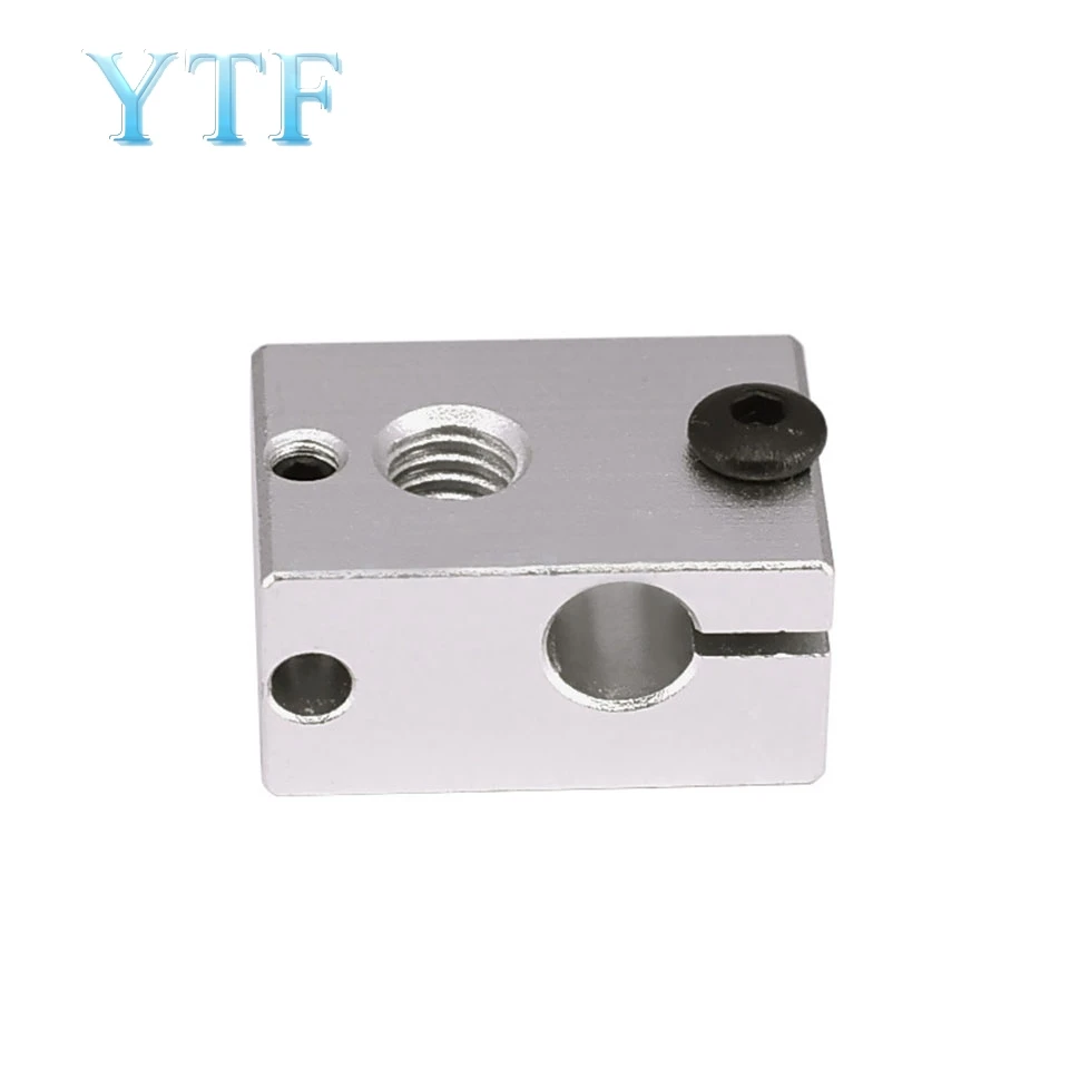 Новый улучшенный алюминиевый тепловой блок V6 23*16*12 мм для E3D V5 PT100 J head экструдер