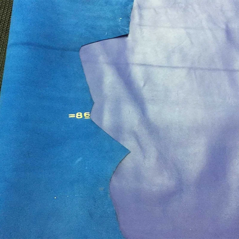 Фабричная поставка, натуральная синяя овечья кожа, текстильная сумочка, 0,9-1,1 мм