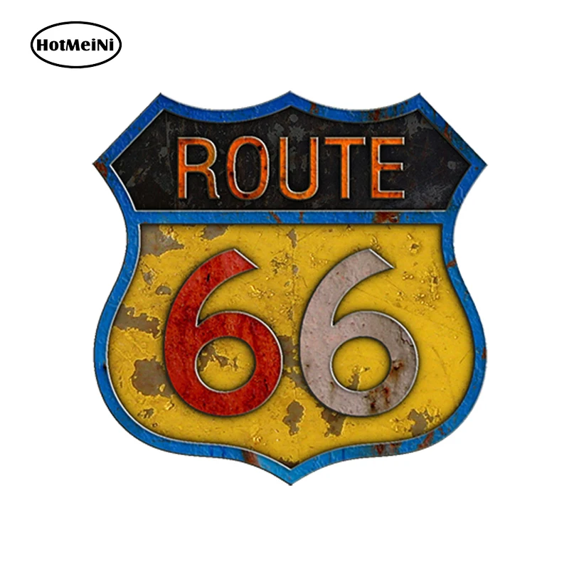 HotMeiNi автостайлинг 3D Route 66 самоклеющиеся высечки логотипа виниловая наклейка JDM