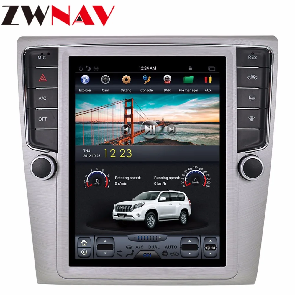 Tesla стиль Android 7,1 большой экран автомобильный DVD для VW Passat MAGOTAN CC 2007- Авто Аудио Видео Радио Стерео gps навигация 1 din