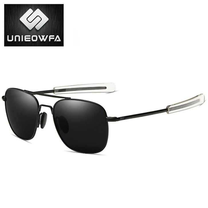 UNIEOWFA, мужские классические солнцезащитные очки AO, мужские поляризованные очки для вождения, UV400, солнцезащитные очки для мужчин, Полароид, сплав, квадратные солнцезащитные очки для пилота