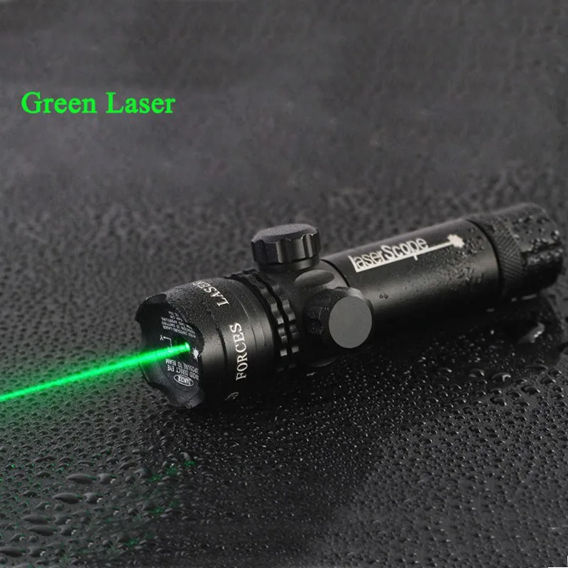 

High Quality Tactical 5mw Laser Aluminum Rifle Scope Green Red Dot Laser Sight Riflescope For Hunting Airsoft Air Guns Handgun