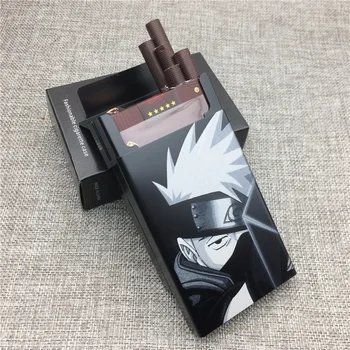 

LF033 Personalized Naruto Kakashi Aluminium Alloy Cigarette Case Laser Carved Will Not Fade Cigarette Boxes Smoking Box Holder