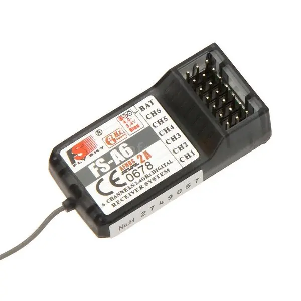 

Flysky FS-A6 6CH 2.4Ghz Receiver for FS-i4 FS-i6 FS-i10