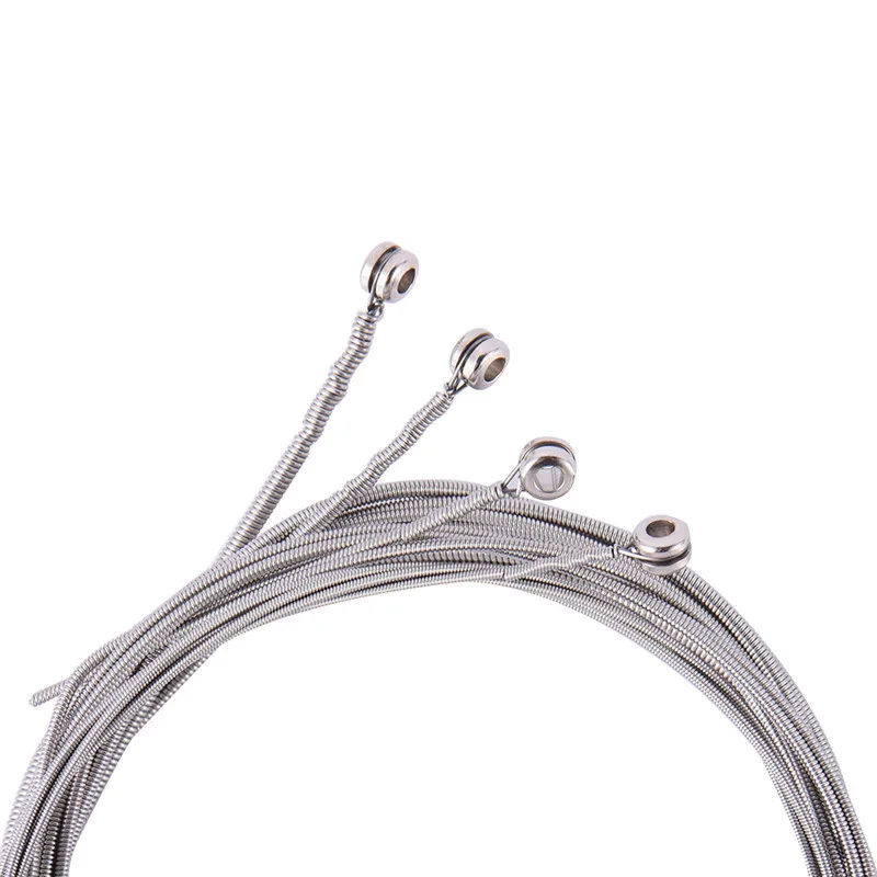 4 Pcs Bass Strings Bass Guitar Parts Accessories Guitar Strings Stainless Steel Silver Plated Gauge Bass Guitar