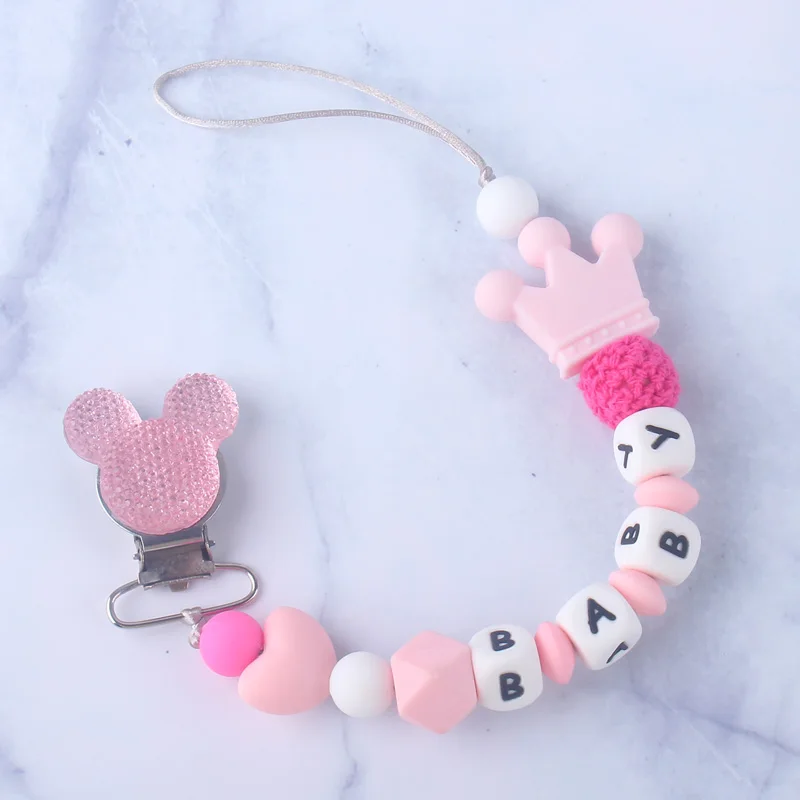 Good Buy Name Baby Pacifier-Clips Nipple-Holder Teething Dummy Customized Silicone Nursing rZKgAN5ZA