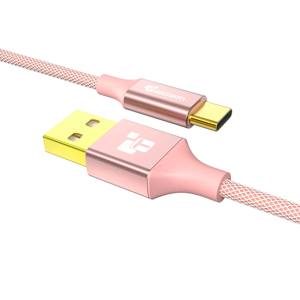 USB кабель типа C Tiegem to A плетеный для быстрой зарядки Nexus 6P 5X Oneplus 2 ChromeBook Charger|cable for|fast