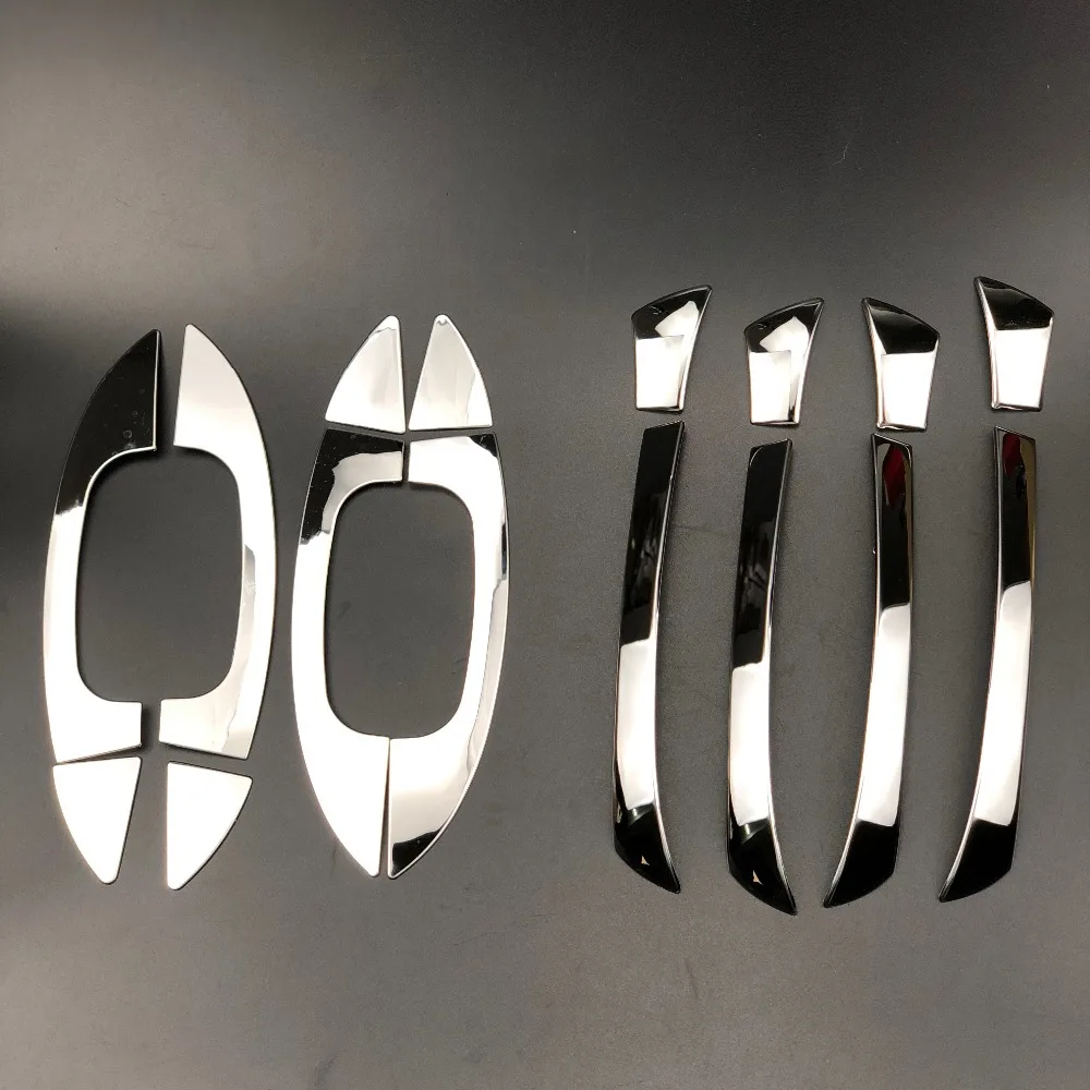 

Car-styling stainless steel door handles trim cover stickers for Volkswagen Golf 6 Passat Scirocco T-ROC Sharan for Skoda Superb