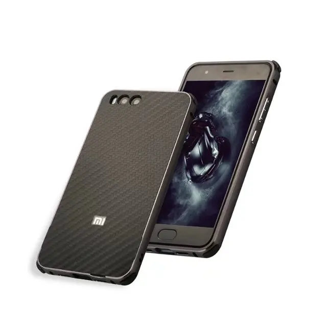 Роскошные Гибридный чехол для xiaomi mi 6 жесткого углеродного волокна Coque металлический бампер+ PC защитный чехол для xiaomi mi6 телефон оболочки