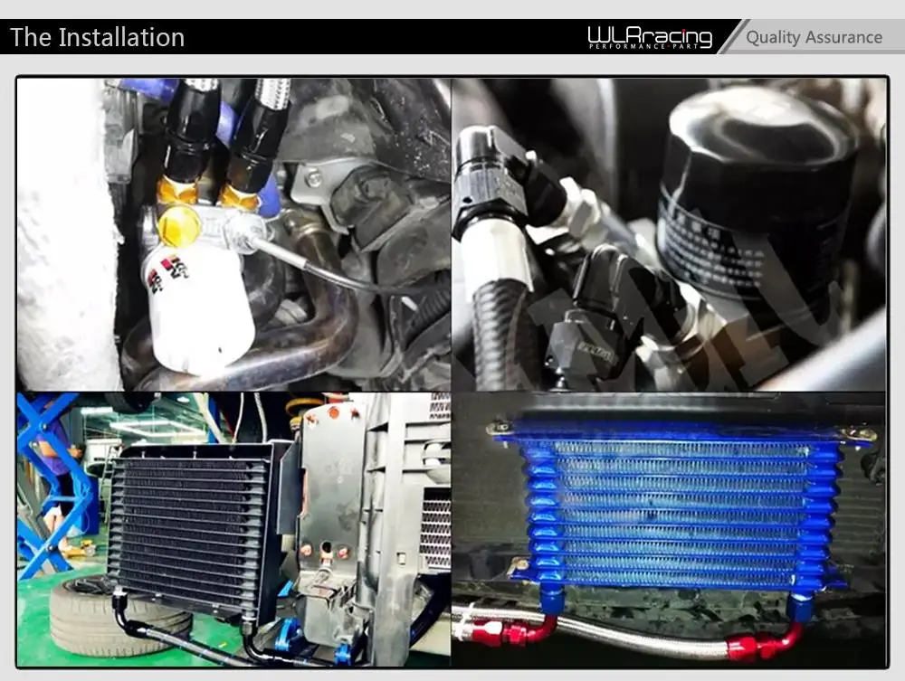 WLR RACING-алюминиевый AN10 Масляный фильтр охладитель Сэндвич пластина адаптер турбо с термостатом и фитингом 3/4-16 UNF, M20* 1,5