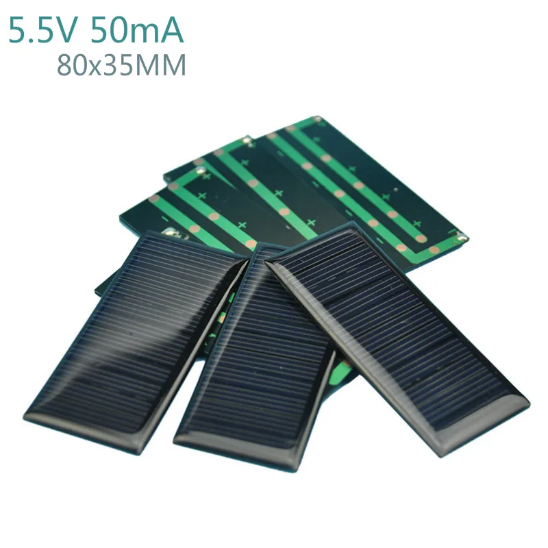 Aoshike 10Pcs Solar Panels Battery Power Solars Charging DIY