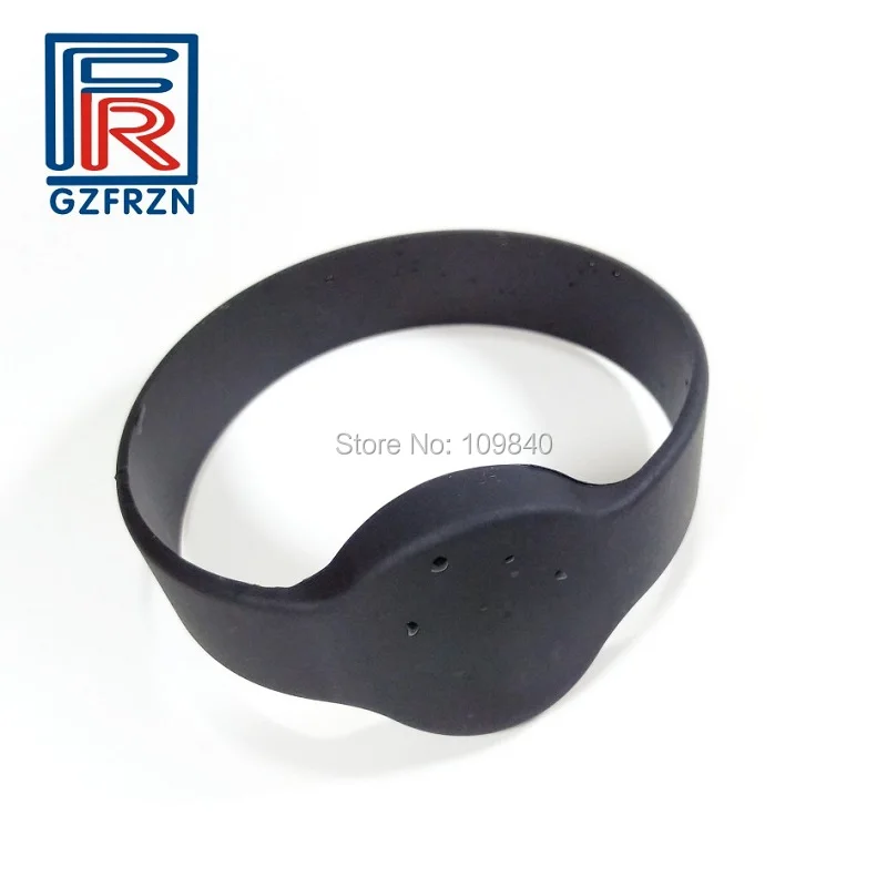 1 шт. черный цвет 65 мм RFID Силиконовый браслет ISO14443A браслет Бесконтактный для бассейна тренажерный зал фитнес