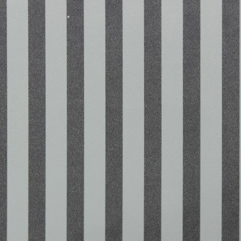 PVC 45x150cm Waterproof Privacy Frosted Glass Window Film Striped Sticker Home