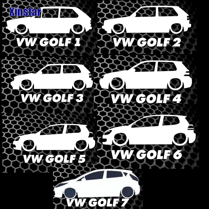 Автомобиль наклейка для Volkswagen GOLF1 golf2 golf3 golf4 golf5 golf6 golf7 mk1 mk2 mk3 mk4 mk5 mk6 mk7