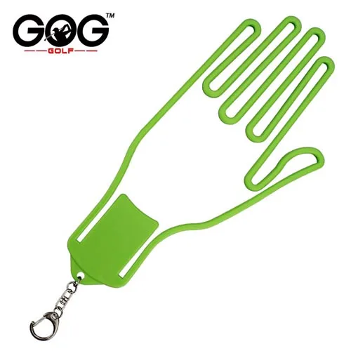 2 Pcs Golf Glove Holder Plastic Colorful Glove Hanger with Key Chain