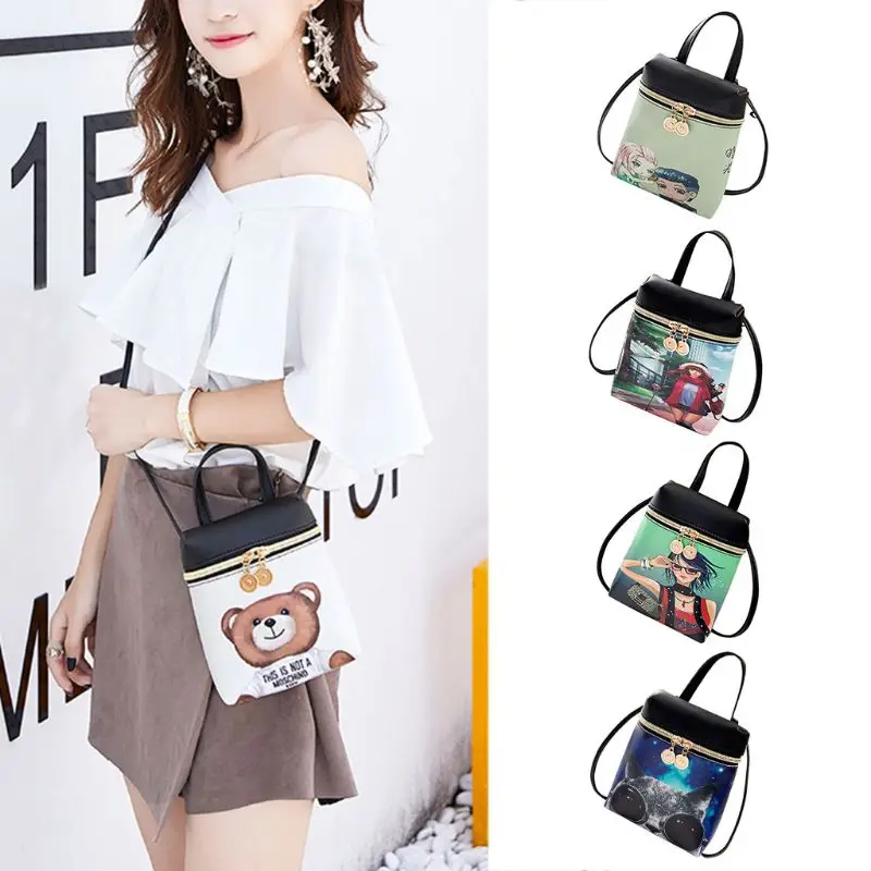 

THINKTHENDO Fashion Women's Small PU Leather Shoulder Bag Handbag Girls Casual Travel Crossbody Mini Rucksack Purse 5 Styles New
