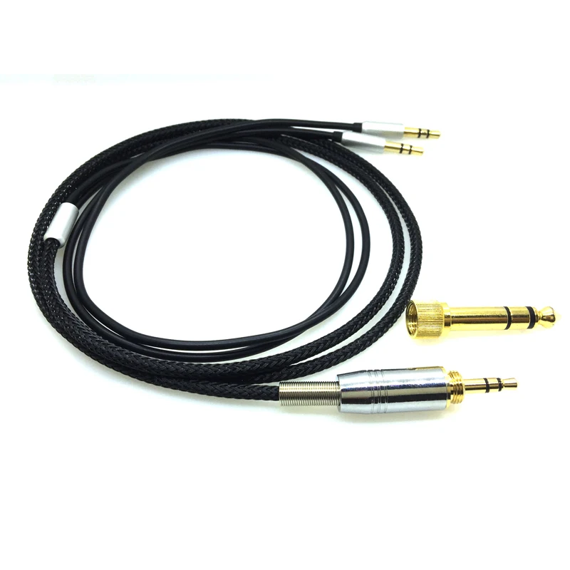 Сменный кабель для Hifiman HE-560V3 HE560V3 наушники 3,5 мм штекер 6,35 мм до 2x3,5 мм мужской аудио HIFI шнур - Цвет: 3m black