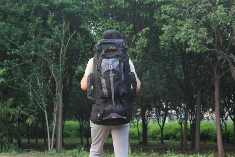 80L водонепроницаемый большой емкости открытый рюкзак модная спортивная сумка Многофункциональный рюкзак для верховой езды практичный тактический рюкзак - Цвет: Black