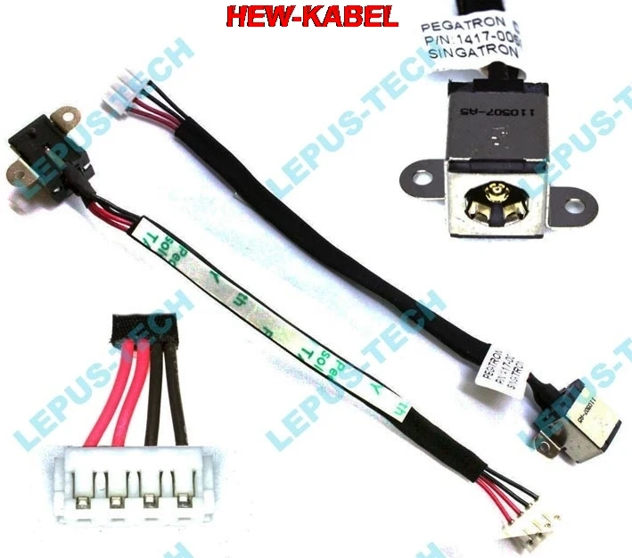 Новый DC JACK DW356 для Asus UL80 P/N 1414 02X0000 U43F U43 UL80V UL80J|Компьютерные кабели и разъемы| |