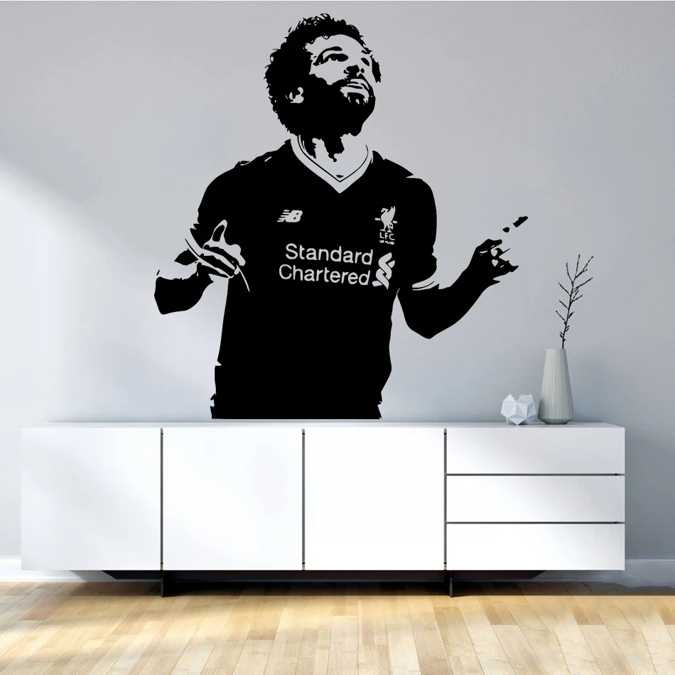 Наклейки на стену футбольного игрока Мохамеда Salah известная звезда футбола
