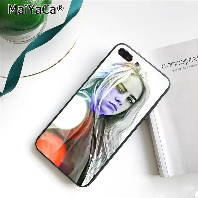 Чехол для телефона MaiYaCa Music Singer Star Billie Eilish для iphone 11 Pro 11Pro Max 8 7 6 6S Plus X XS MAX 5 5S SE XR