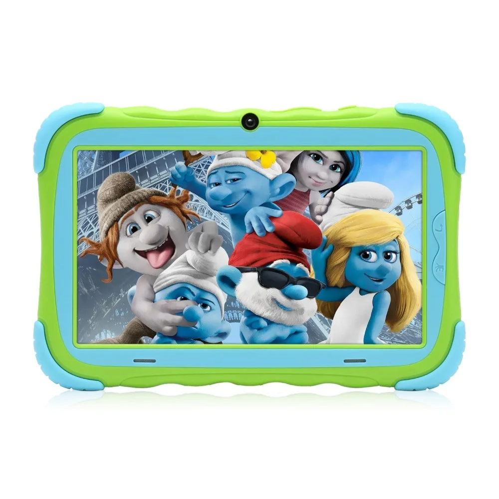 IRULU 7 "Babypad 1024*600 ips 4 ядра Планшеты Android 7,1 1 г оперативная память + 16 Встроенная с силиконовый чехол для детей ЖК дисплей