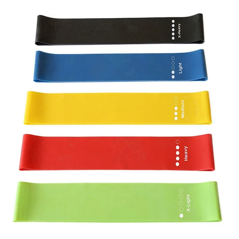 5Pcs/Set Yoga Resistance Bands Arm Thigh Strength Training Fitness Belt Exerciser Force Training Strap 5Pcs/Set Yoga Resistance Bands Arm Thigh Strength Training Fitness Belt Exerciser Force Training Strap