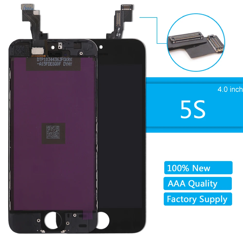 

AAA Quality for iPhone 5S LCD Touch Screen Replacement Digitizer Assembly for iPhone 5S LCD Display Screen With Frame