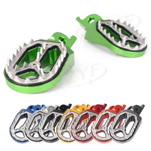 Sharp Teeth Racing Foot pegs Footrests for Kawasaki KX250 KX250F KX450F KLX450 2008 209 2010 2011 2012 2013 2014 2015