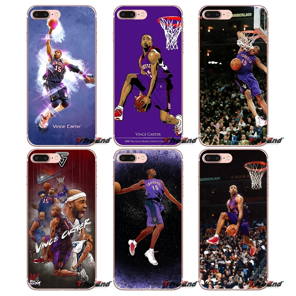 

For iPhone X 4 4S 5 5S 5C SE 6 6S 7 8 Plus Samsung Galaxy J1 J3 J5 J7 A3 A5 2016 2017 Vince Carter basketball Slam Dunk Case