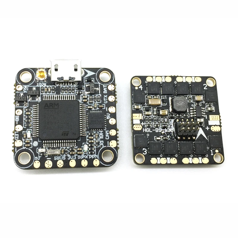 HGLRC XJB F413 для контроллера полета Omnibus F4 и 13A Blheli_S 2 3S 4 в 1 бесщеточный ESC