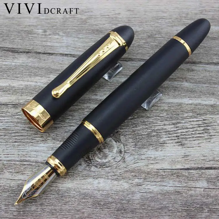 

Vividcraft 1pc Writing Metal Jinhao Fountain Ink Penblack Scrub Luxury Pen For Kids School Supplies Calligraphy Ink Pen Writing
