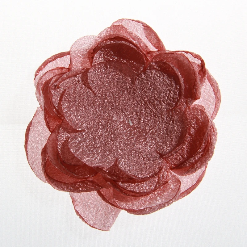 5 шт. 10 см 3,9 дюймов горящие розовые цветы для волос цветок аксессуары для волос цветок бутик аксессуар свадебные декорации цветок