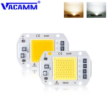 Vacamm светодиодный чип COB Smart IC высокой мощности 20 Вт 30 Вт 50 Вт 110 В 220 В светодиодный чип лампа для матрицы для проекторов DIY прожектор