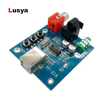 

PCM2704 Audio DAC USB to S/PDIF Sound Card Decoder Board 3.5mm Analog Coaxial Optical Fiber Output A1-010