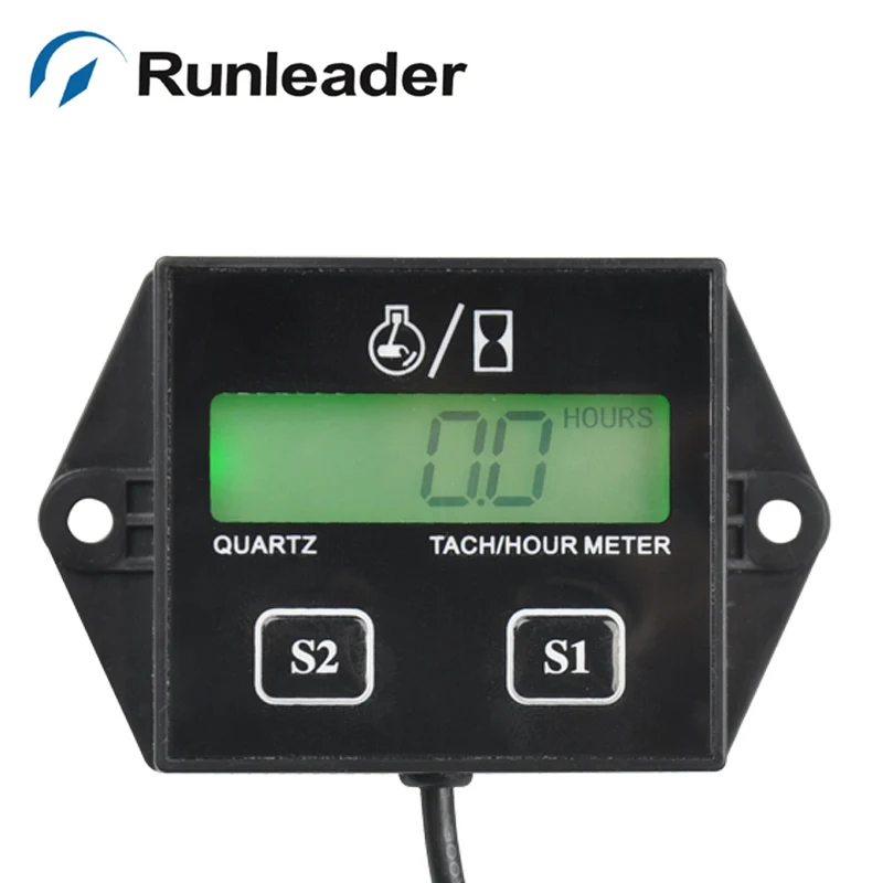 RL HM011L Waterproof digital battery replaceable large LCD tachometer