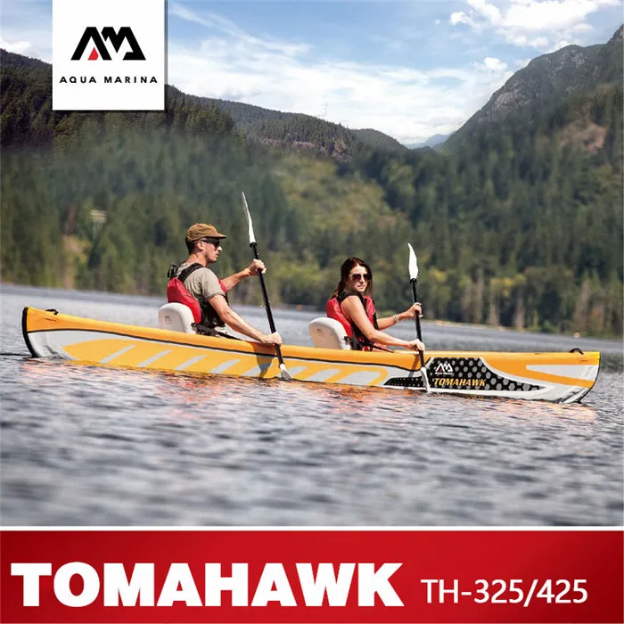 AQUA MARINA TOMAHWAK надувная байдарка лодка весло гребная ПВХ спортивные весла лодки 325*72