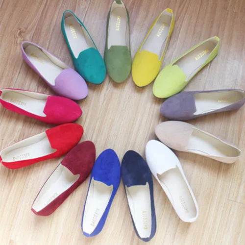 

Women's Flats 2019 Women Shoes Candy Color Woman Loafers Spring Autumn Flat Shoes Women Zapatos Mujer Summer Shoes Size 35-43