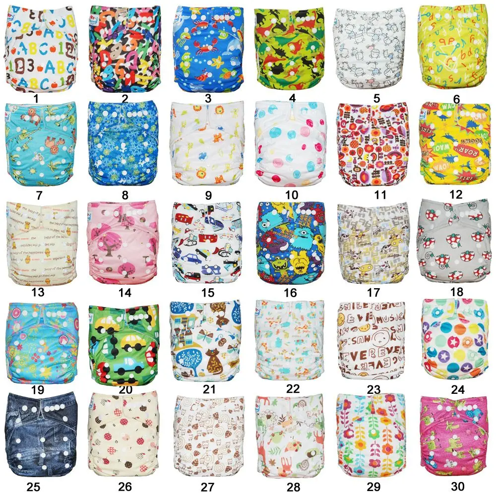Newborn to Potty One Size Washable Reuseable Waterproof Baby Cloth