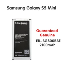 

Original Samsung Replacement Battery EB-BG800BBE EB-BG800CBE For Galaxy S5 mini S5MINI SM-G800F G870a G870W 2100mAh NFC Batteria