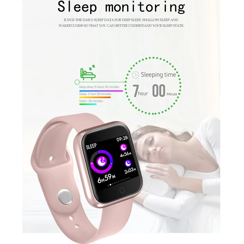  Fitness bracelet women Smart Watch female Smart Bracelet IP68 Waterproof blood pressure heart rate  - 32982019544