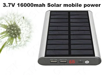 

High capacity Solar mobile power 3.7v 16ah li po bateria Crystalline silicon solar battery with camping light 2.5W Solar power
