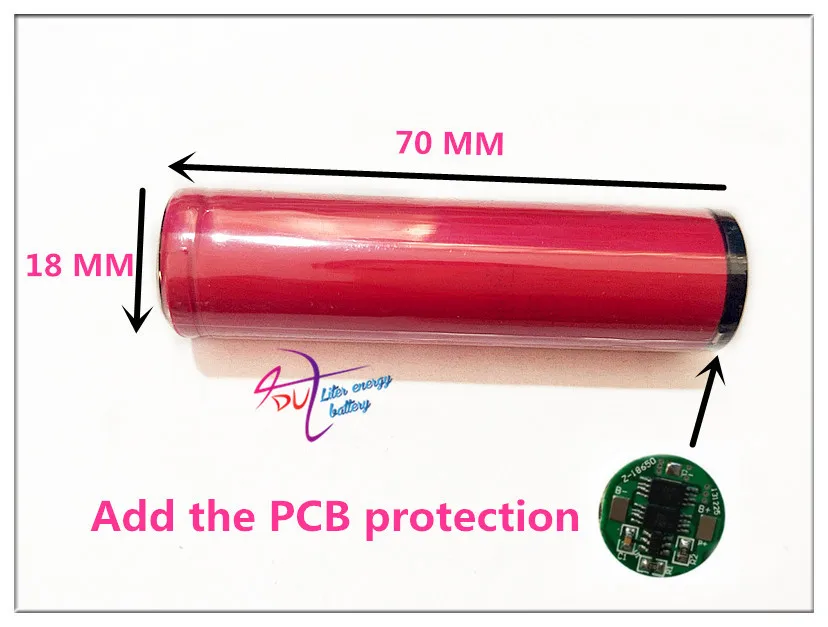 100% Новый оригинальный для Sanyo 18650 2600 мАч 3,7 в перезаряжаемые литиевая батарея + Щит защиты печатной платы