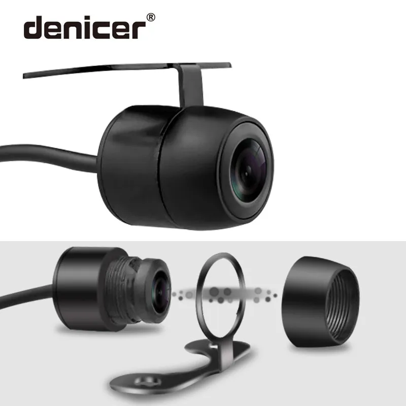 

denicer 4 pin 5V Car Rear View Camera Car Rearview Camera 140 Degree Car Parking Reverse Backup Camera Night Vision Waterproof