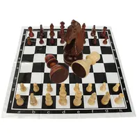 32 шт. набор международных шахматных игр Забавный складной деревянный Международный шахматный набор смешная настольная игра развлечения