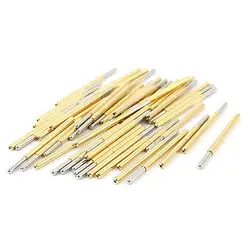 

50 Pcs P125-J 1.7mm Spherical Tip 33.3mm Length Spring Testing Probes Pin